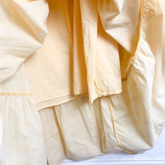 The Nines by Hatch Yellow Tiered Sleeveless Cotton Maternity Midi Dress Sz XXL - Picture 8 of 9